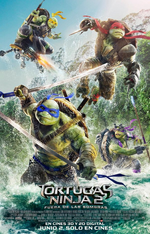 Póster oficial de TMNT2 Out os Shadows