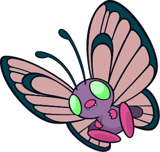 shiny butterfree pokemon