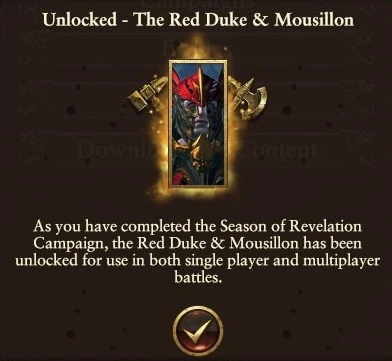 Red Duke Reward