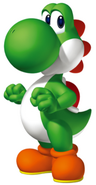 Yoshi from Mario Bros, inspiration for our Yoshi but mostly only his name.