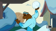 Chef wants to have a snowball fight with the kids.