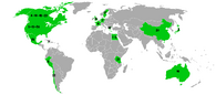 A map of Total Drama World Tour locations.