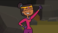 Priya cheers after winning the final immunity round.