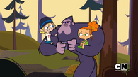 Bigfoot takes Jude and Izzy back to the campsite.
