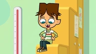 Cody notices how wrinkly his shirt is.