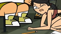 Heather accidentally sniffs Owen's shoes.