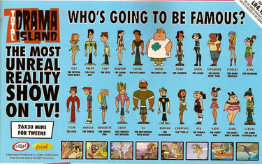 Total Drama World Tour characters Flashcards