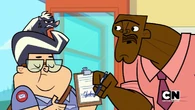 The skunk fools Chef and gets inside the daycare.