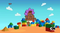 The kids see a giant Baby Sourguts.