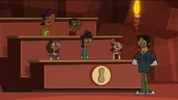 The Heroic Hamsters (minus Sam) in the all new Peanut Gallery by the campfire ceremony.