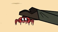 … but it's revealed to be a crab.