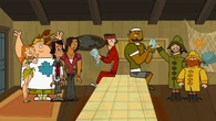 However, Chris explains that, as a celebration of his home and native land, this was a non-elimination challenge, so Team Chris and DJ tied for reward.