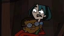 Cameron hugs Gwen after she saves him in .