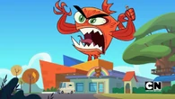 ...after he got mutated into a giant monster.