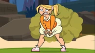 Emma lets out a power fart.
