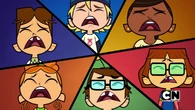 The kids' reactions when Chef tells them that he won't buy an everything horse.