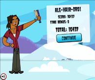 Alejandro after the third level is beat.