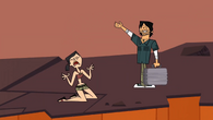 Heather accidentally causes Alejandro to win Total Drama World Tour in his ending.