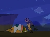 Brick finds Owen injured in the woods