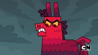 One of the candies turns into a giant evil monster.