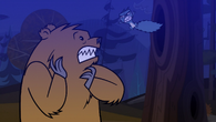 Under the effects of the Blue Harvest Moon, a squirrel attacks a bear instead of the other way around.