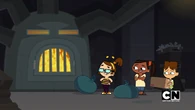 The kids find the furnace.