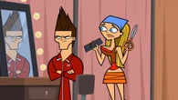 Lindsay gets Tyler ready for the fashion show.