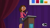 Courtney tells everyone what she would do as a president.
