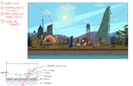 Total Drama Action opening sequence storyboard.