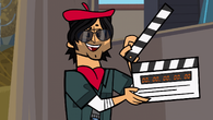 Chris dressed as a director welcomes everyone to Day 2 of Total Drama Action.