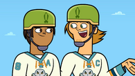 Wayne and Raj planning a three pointer.