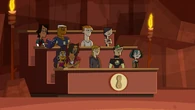 The Villains together in the Peanut Gallery