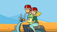 Devin and Carrie Moped