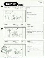 A Camp TV storyboard.