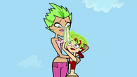 …she covers Zoey's head in snot.