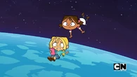 Bridgette and Courtney in space.