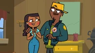 Damien compliments Priya, causing her to blush.