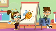 Beth draws a picture of a bee.