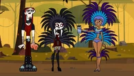 The Goths finish their costume...