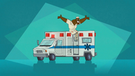 Chef makes a cameo appearance on top of an ambulance in Hawaiian Style.