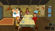 The winners enjoy their delicious supper of clam chowder.