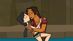 The two finally become a couple after they're eliminated.