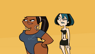 Leshawna and Gwen's reaction to the reason why Heather doesn't want to jump.