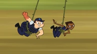 The Cadets cross the ravine.