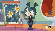 The kids ruin Gwen's painting.