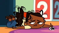 Leshawna's reaction to her becoming a rocket scientist.