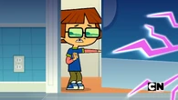 Harold goes into the bathroom.