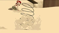 … and steps on a booby trap that throws him to the Vultures' side.