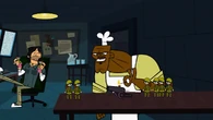 Chef playing with the princess Beth dolls.