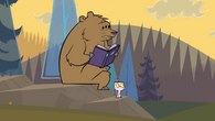 The Bear reading in Runaway Model.